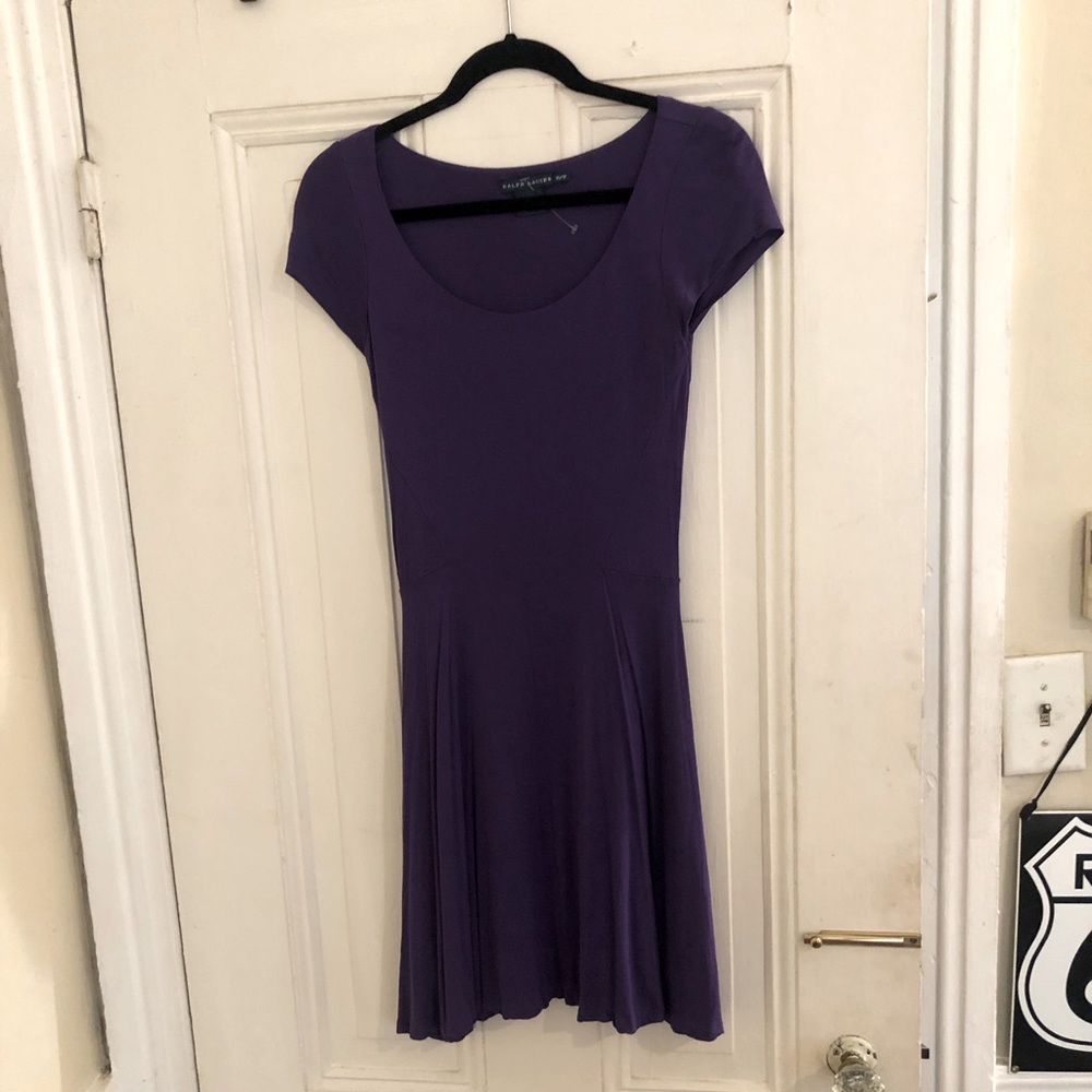 Ralph Lauren Purple cap sleeve dress